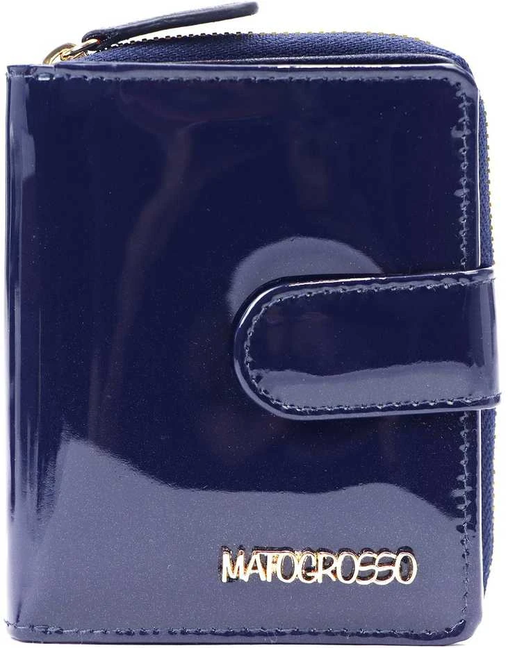 Natūralios odos moteriška piniginė Mato Grosso 0820-32 RFID – tamsiai mėlyna