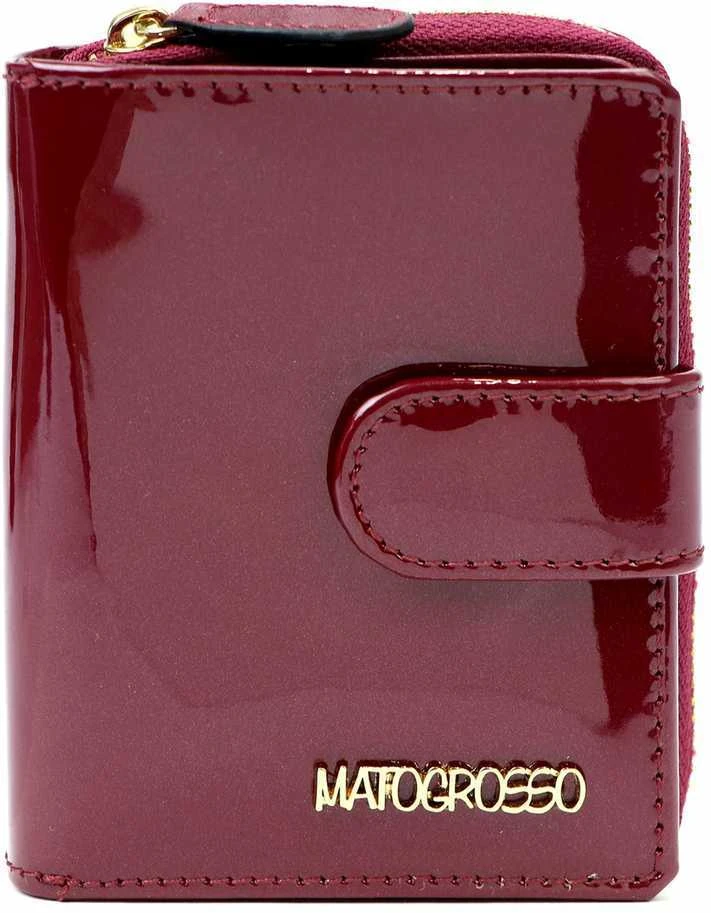 Natūralios odos moteriška piniginė Mato Grosso 0820-57 RFID – bordo