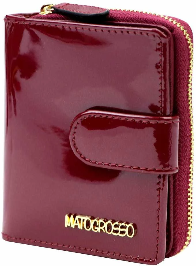 Natūralios odos moteriška piniginė Mato Grosso 0820-57 RFID – bordo