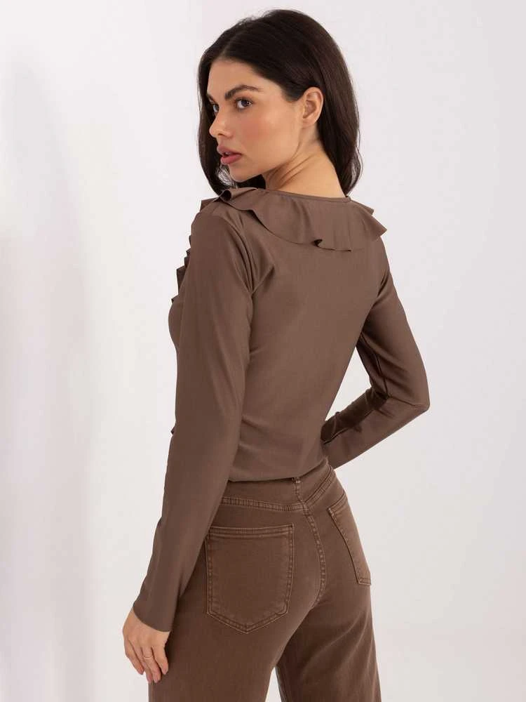 Moda Bluzka-IT-BZ-21837.00-ruda