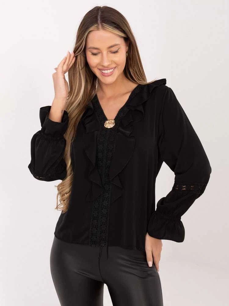 Moda Bluzka-IT-BZ-8738.24-juoda