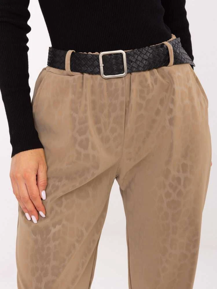 Moda Kelnės-IT-SP-242976.29P-camelowy