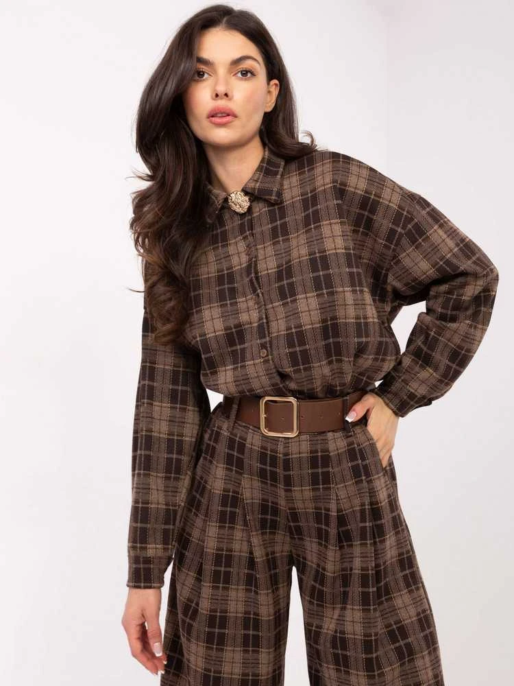 Moda Kelnės-IT-SP-GT190115.14P-ruda