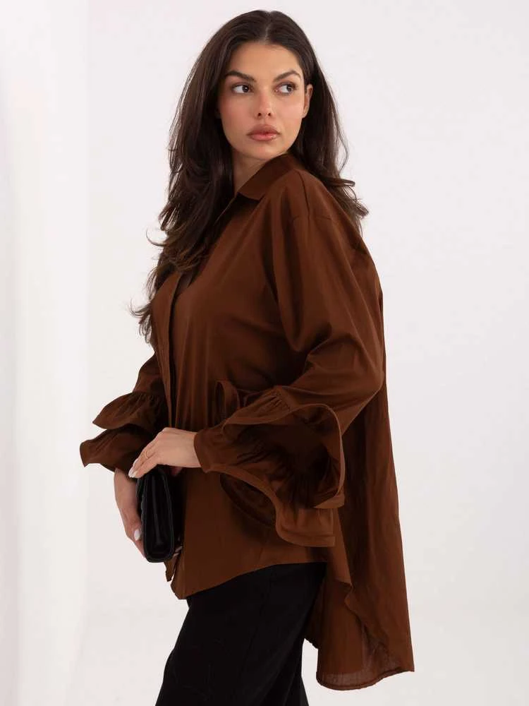 Moda Koszula-IT-KS-8381.56-ruda