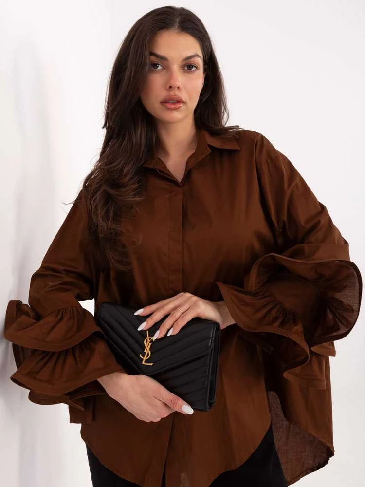 Moda Koszula-IT-KS-8381.56-ruda