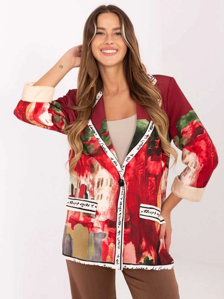 Moda Švarkas moterims IT-MA-18525.80-bordinė