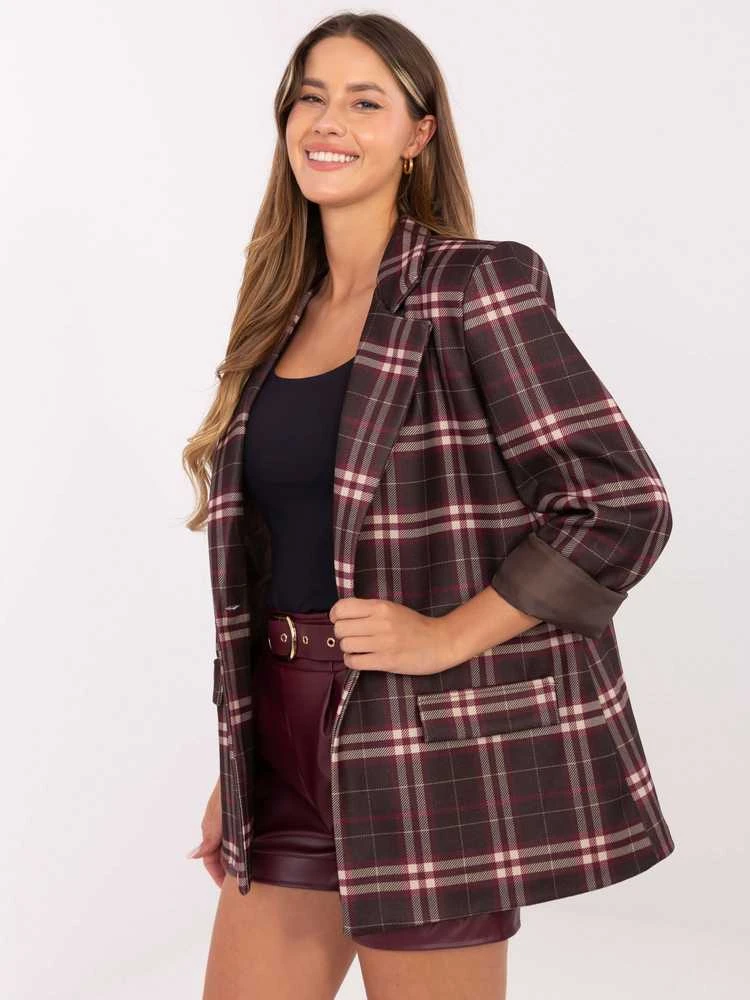 Moda Švarkas moterims -IT-MA-21739.16P-ruda