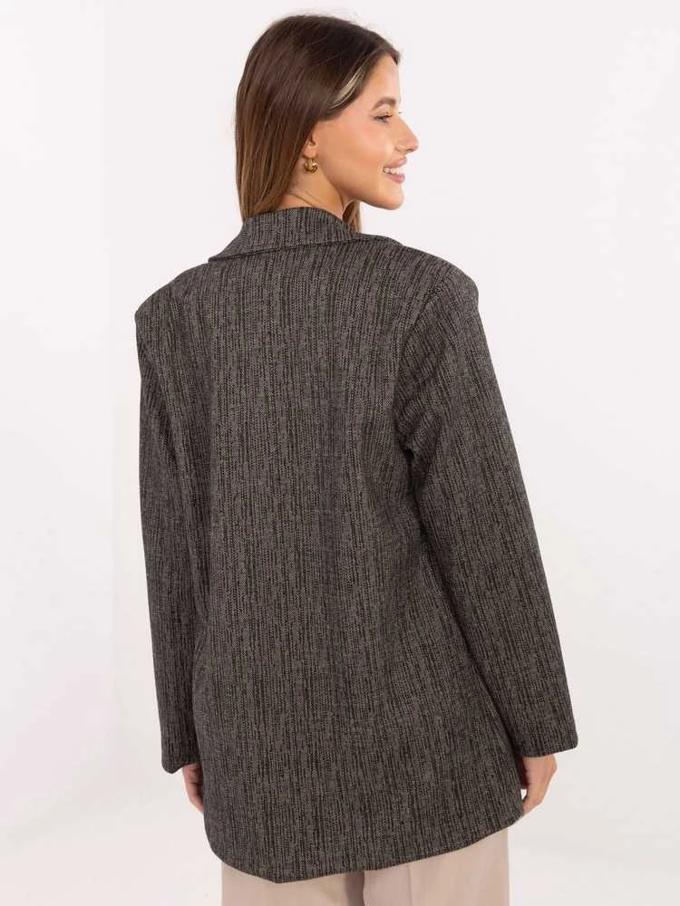 Moda Švarkas moterims -IT-MA-FL8315.02P-ciemny pilka