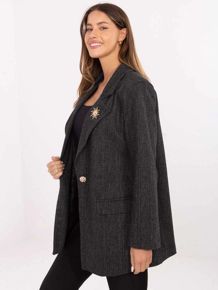 Moda Švarkas moterims IT-MA-FL8315.02P-grafito