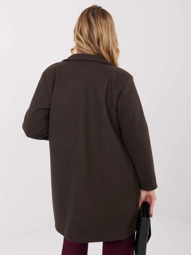 Moda Paltas moterims -IT-PL-20238.23-ciemny ruda