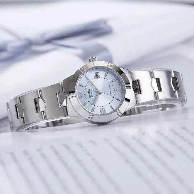 CASIO MOTERIŠKAS LAIKRODIS LTP-1241D-2A + DĖŽUTĖ