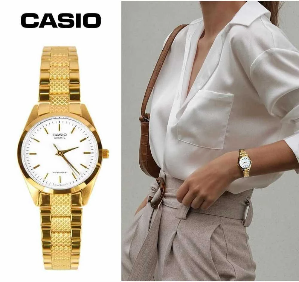 CASIO LTP-1274G-7A MOTERINIS LAIKRODIS (zd513a) + DĖŽUTĖ