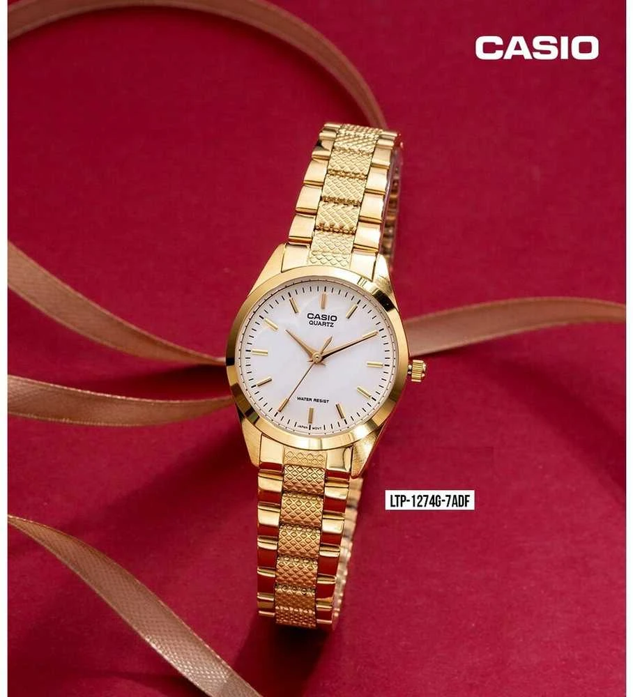 CASIO LTP-1274G-7A MOTERINIS LAIKRODIS (zd513a) + DĖŽUTĖ