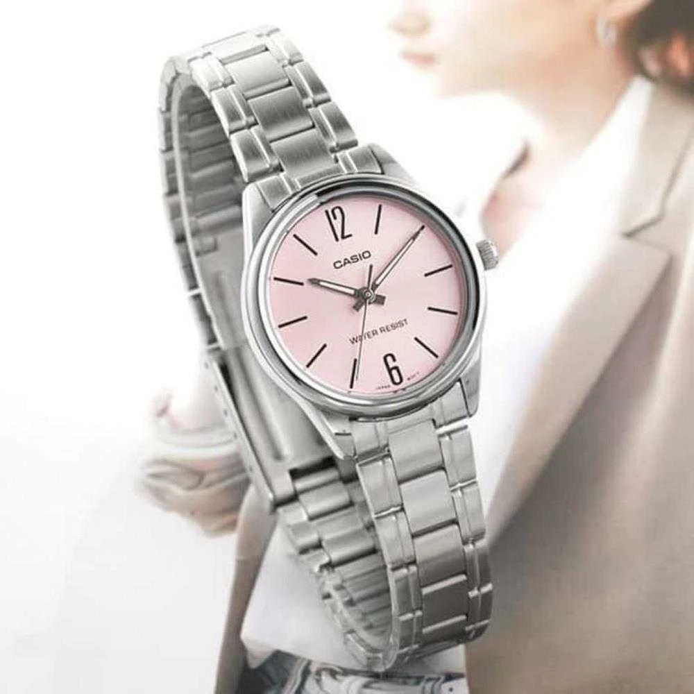 CASIO LTP-V005D-4BUDF moteriškas laikrodis (zd586a) + dėžutė