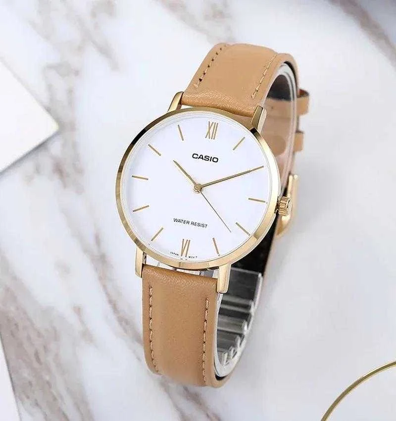 CASIO LTP-VT01GL-7B moteriškas laikrodis + dėžutė (zd634b)
