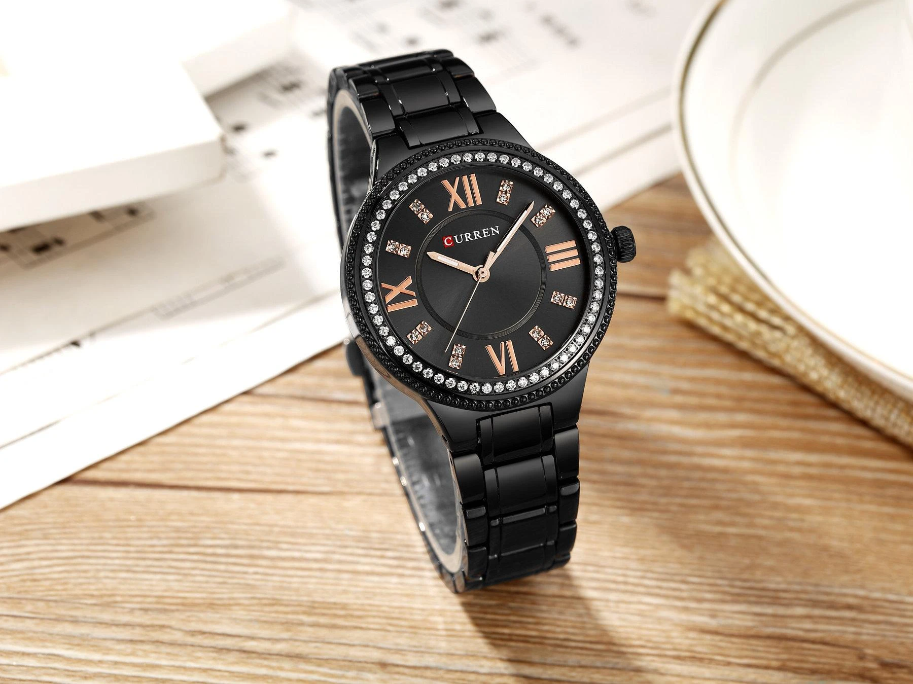 Laikrodis moterims CURREN 9004 (zc506d) + dėžutė