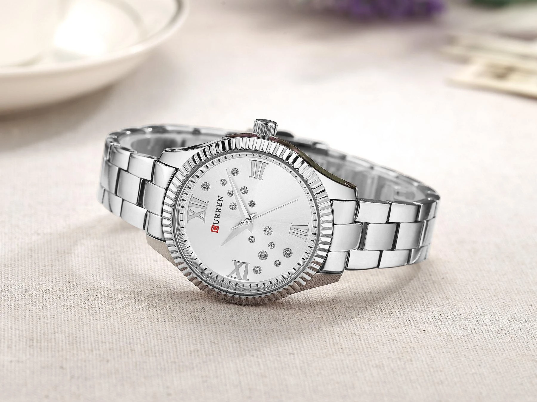 Laikrodis moterims CURREN 9009 (zc508b) + dėžutė