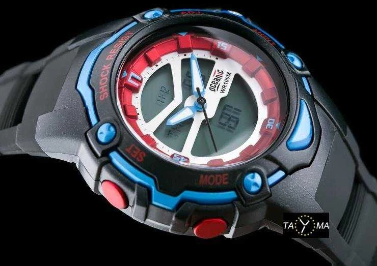 MOTERIŠKAS LAIKRODIS OCEANIC AD1035 - MULTITIME - WR100 (ze512a)