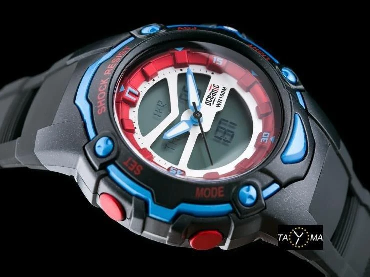 MOTERIŠKAS LAIKRODIS OCEANIC AD1035 - MULTITIME - WR100 (ze512a)