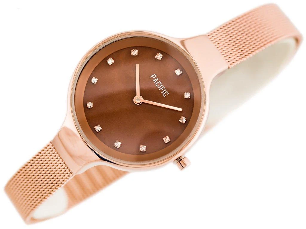 MOTERIŠKAS LAIKRODIS PACIFIC 6009 (zy596d) - rosegold