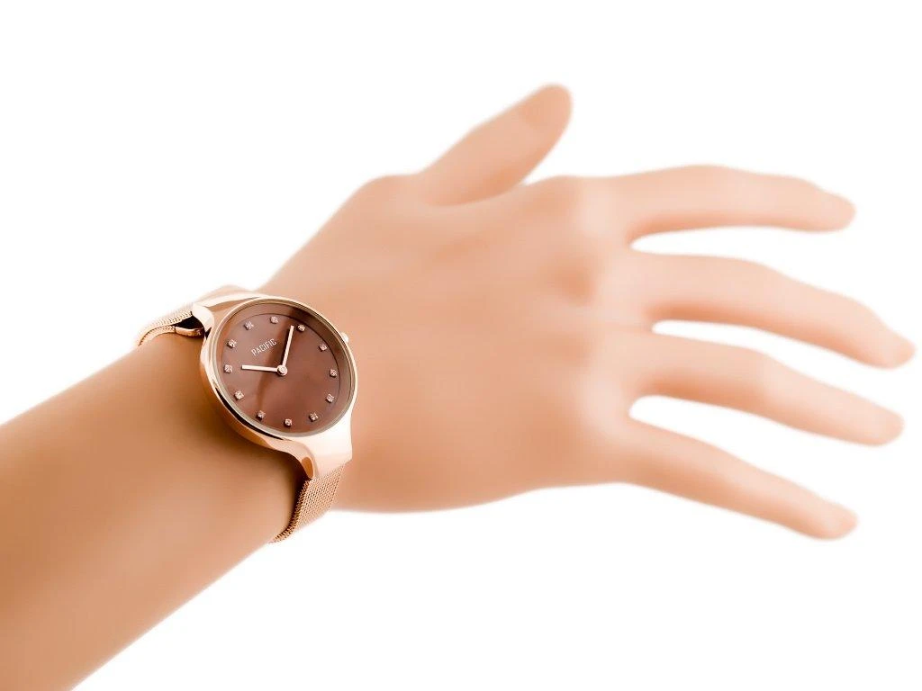 MOTERIŠKAS LAIKRODIS PACIFIC 6009 (zy596d) - rosegold