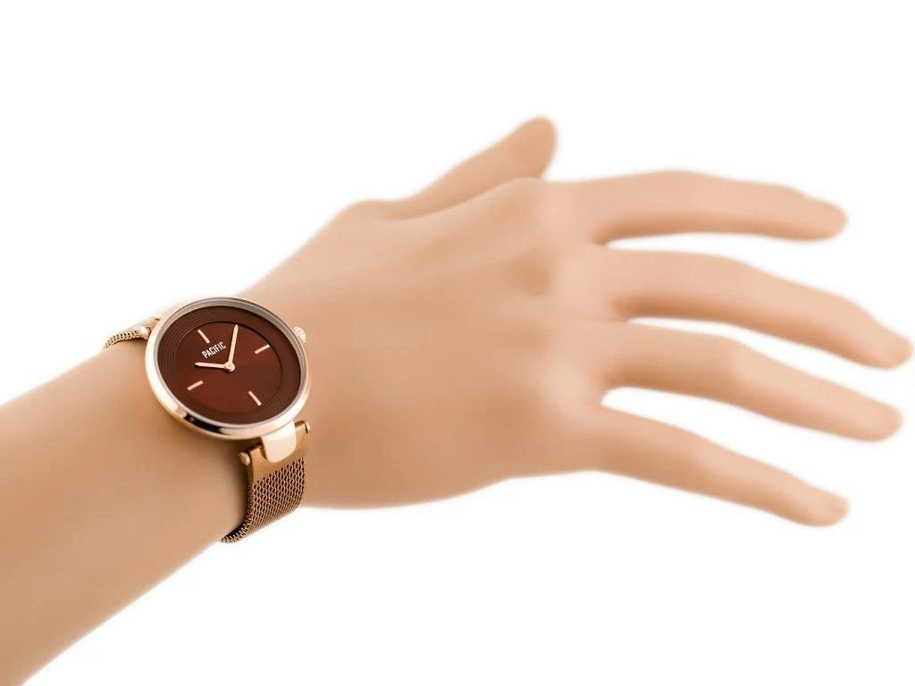 MOTERIŠKAS LAIKRODIS PACIFIC 6012 (zy600c) - rosegold