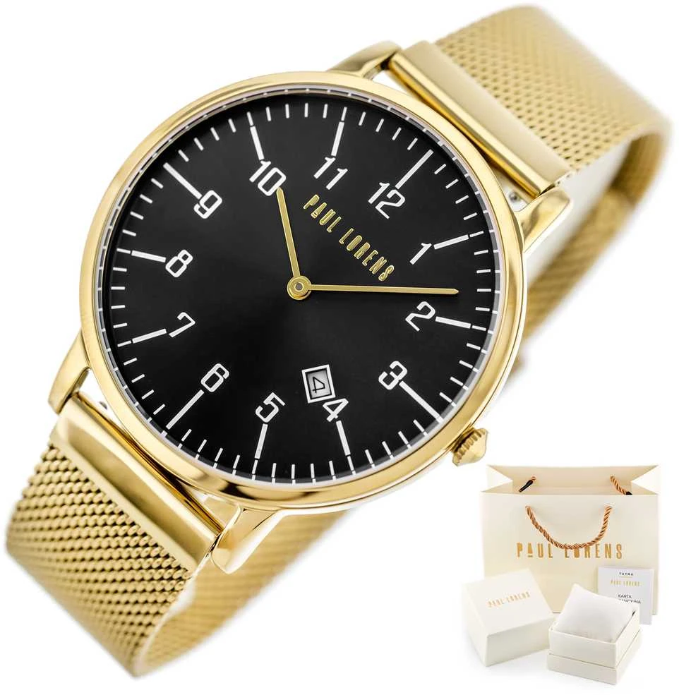 PAUL LORENS WOMEN'S WATCH - PL11503B-1D1 (zg510d) + BOX