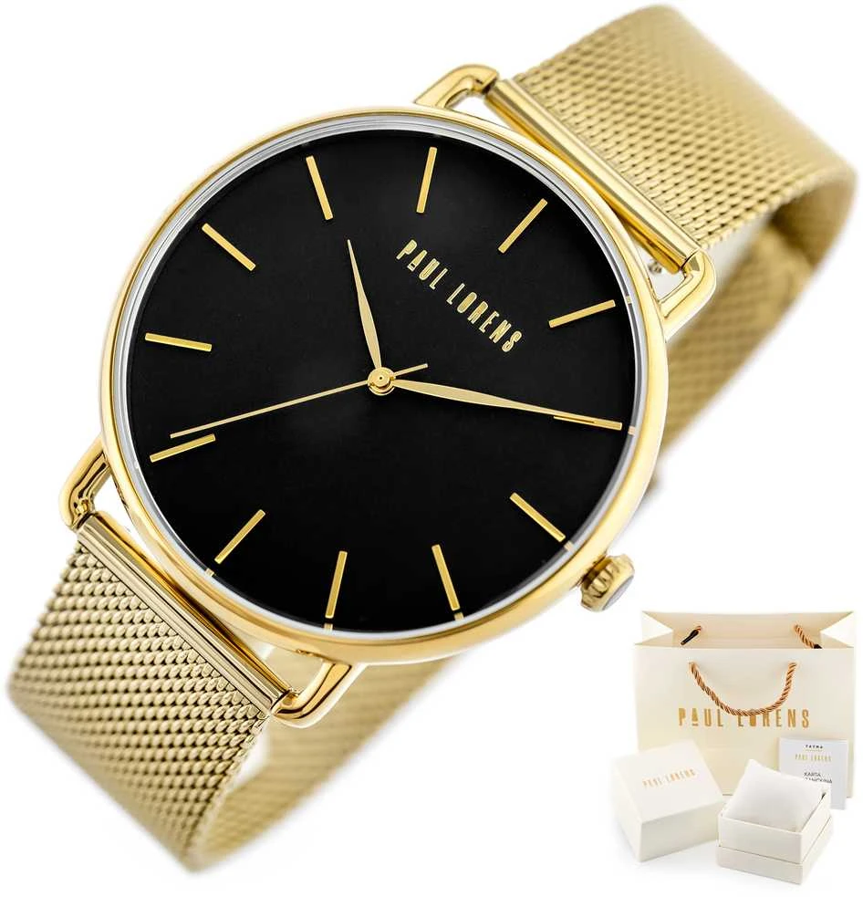 PAUL LORENS WOMEN'S WATCH - PL13032B-1D1 (zg554b) + BOX