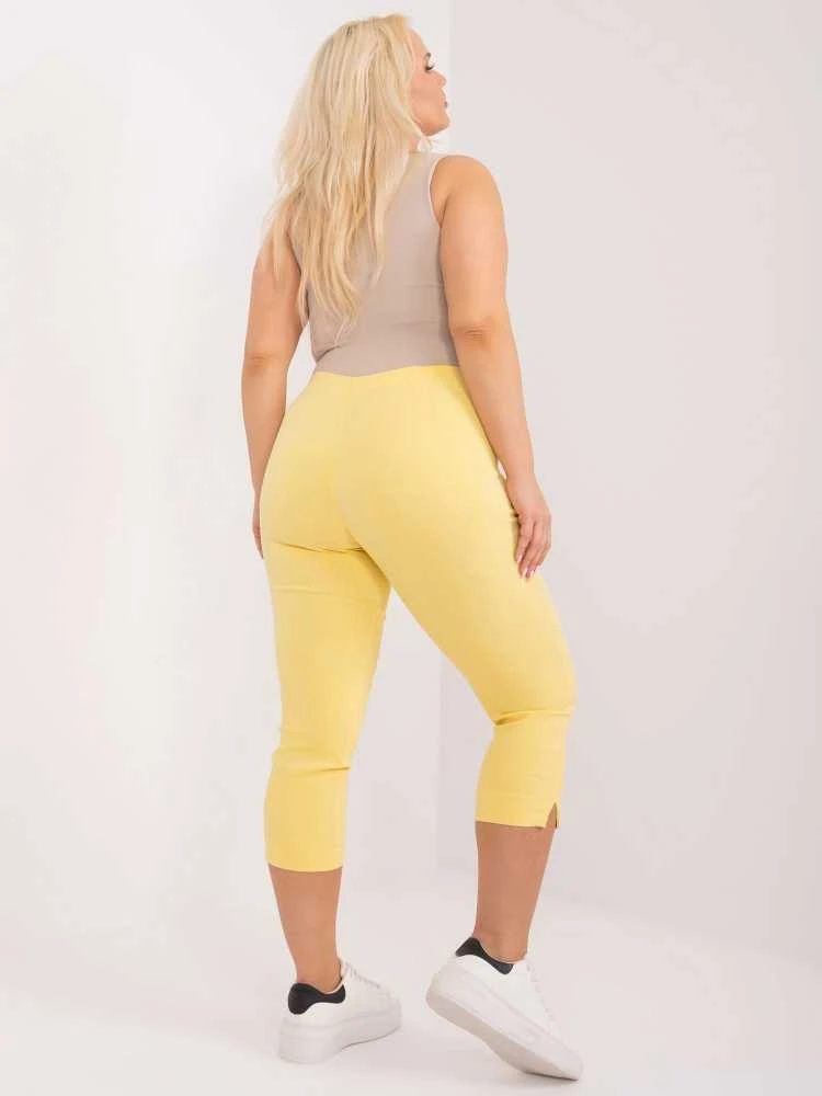 New Fashion Kelnės-AT-SP-1863.37-šviesiai geltonos spalvos