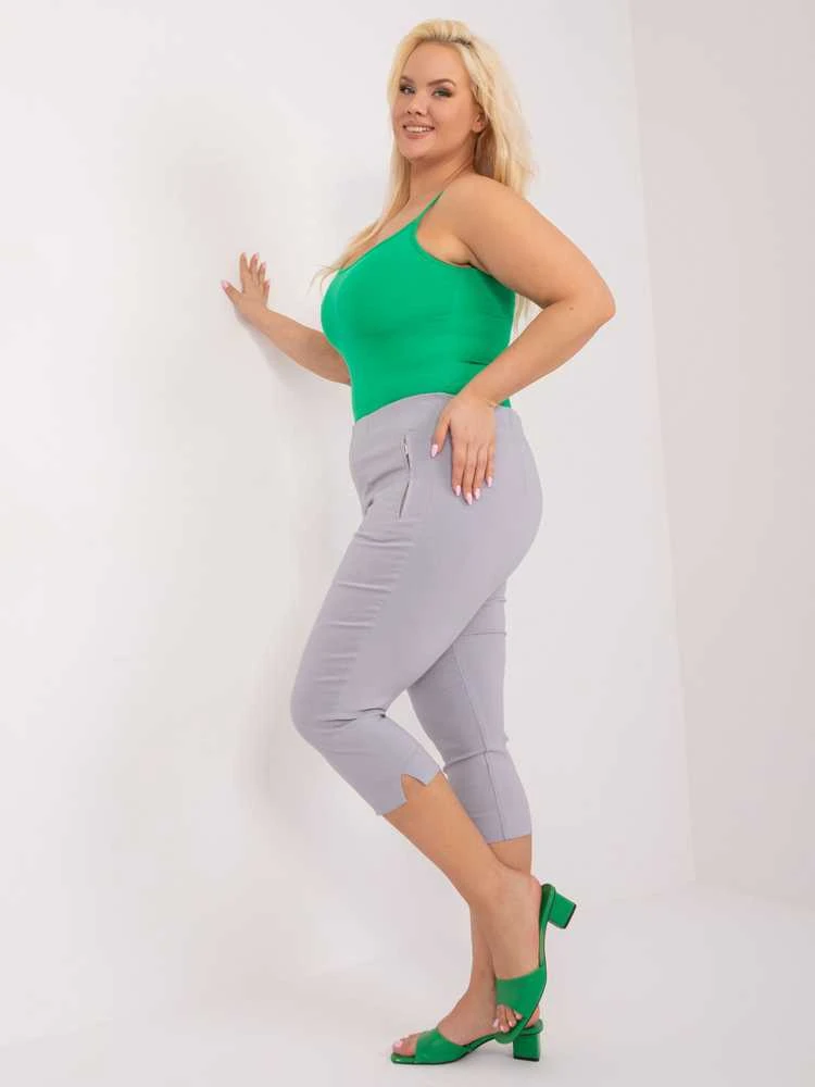 New Fashion Kelnės-AT-SP-1863.83-šviesiai pilkos spalvos