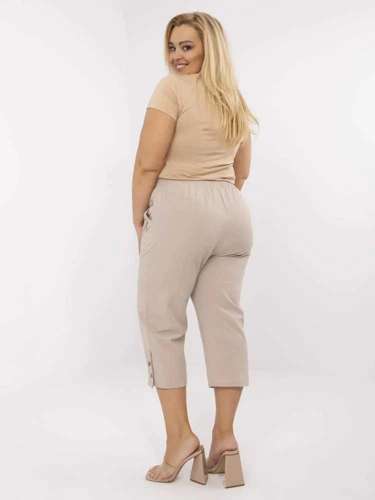 New Fashion Kelnės-AT-SP-845.67-smėlio spalva
