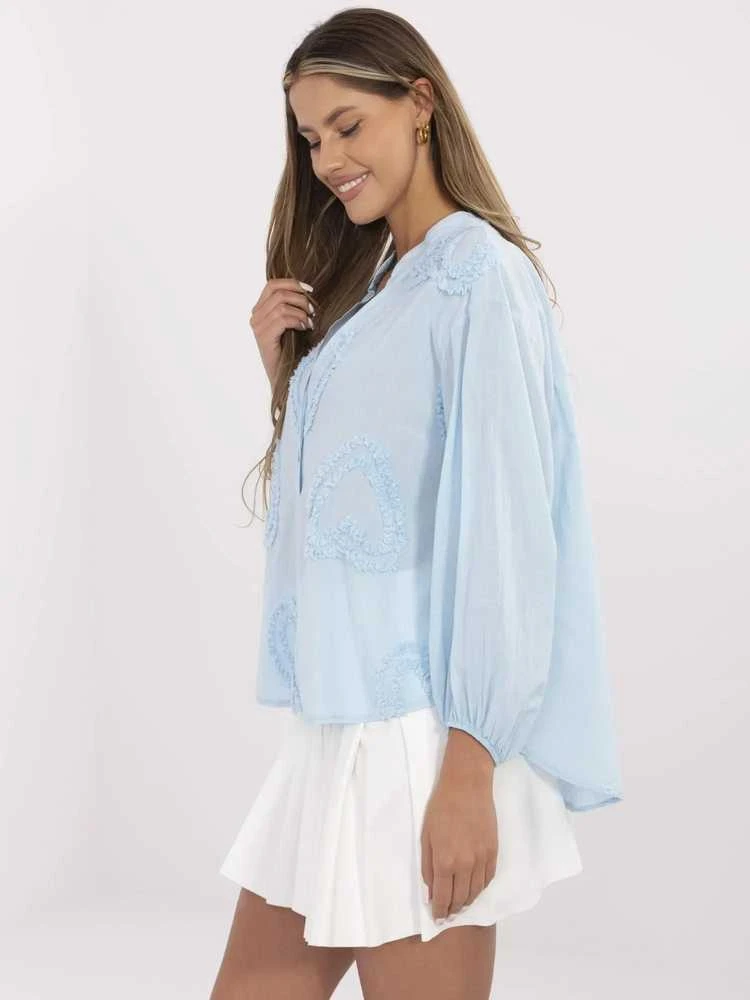 Och Bella Bluzka-TW-KS-BI-3145.67-šviesiai mėlyna