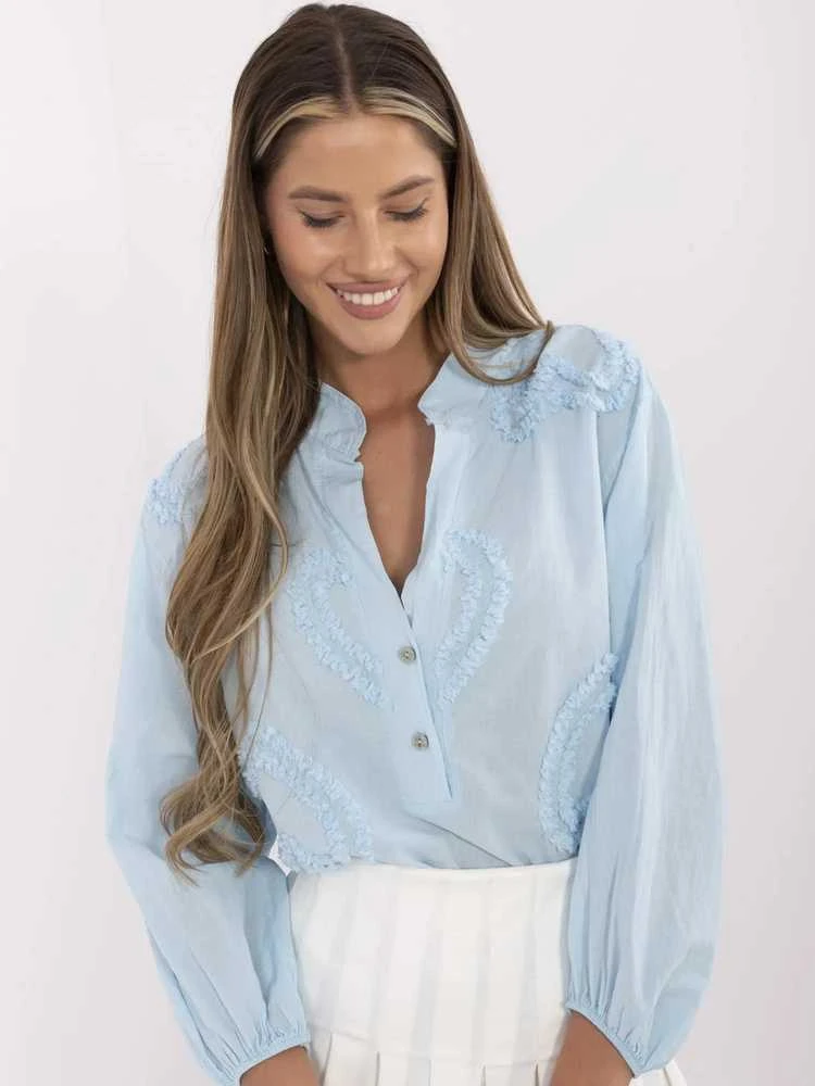 Och Bella Bluzka-TW-KS-BI-3145.67-šviesiai mėlyna