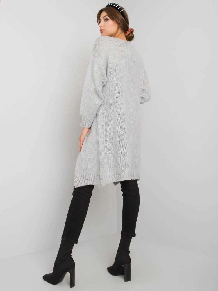 Och Bella Kardiganas moterims -TW-SW-BI-2270.22X-pilka