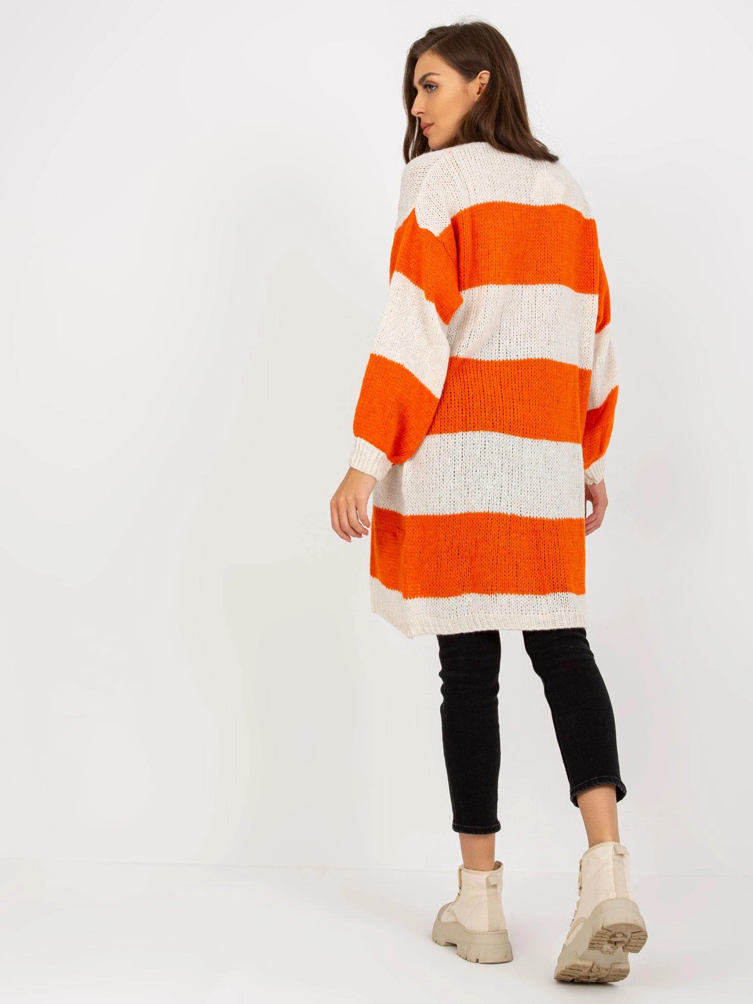 Och Bella Kardiganas moterims -TW-SW-BI-M3022.29X-oranžinė
