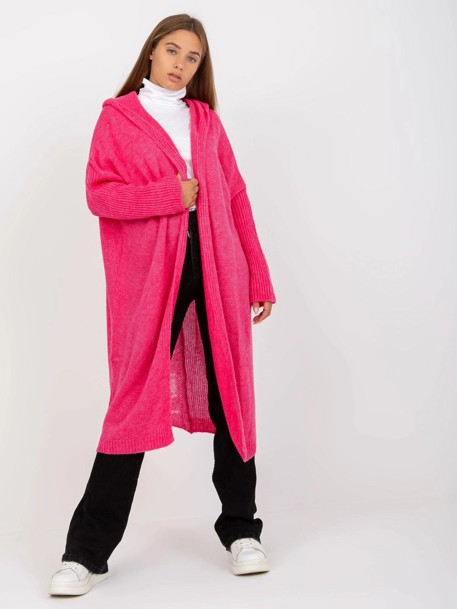 Och Bella Kardiganas moterims -TW-SW-BI-M56.35-fluo rožinė