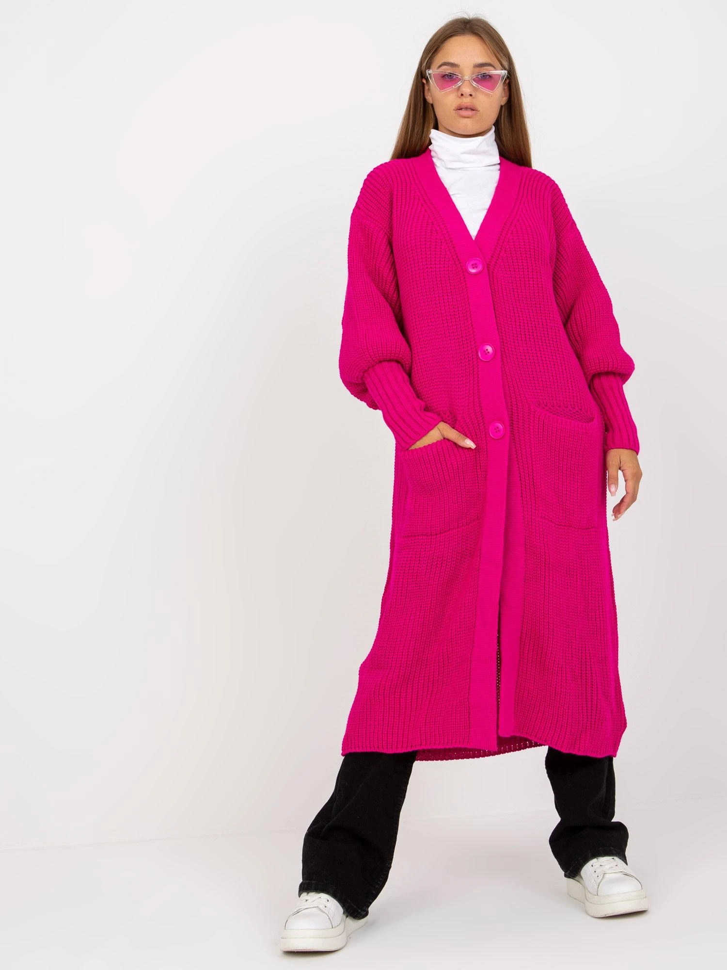 Och Bella Kardiganas moterims -TW-SW-BL-0100.38X-fuksija