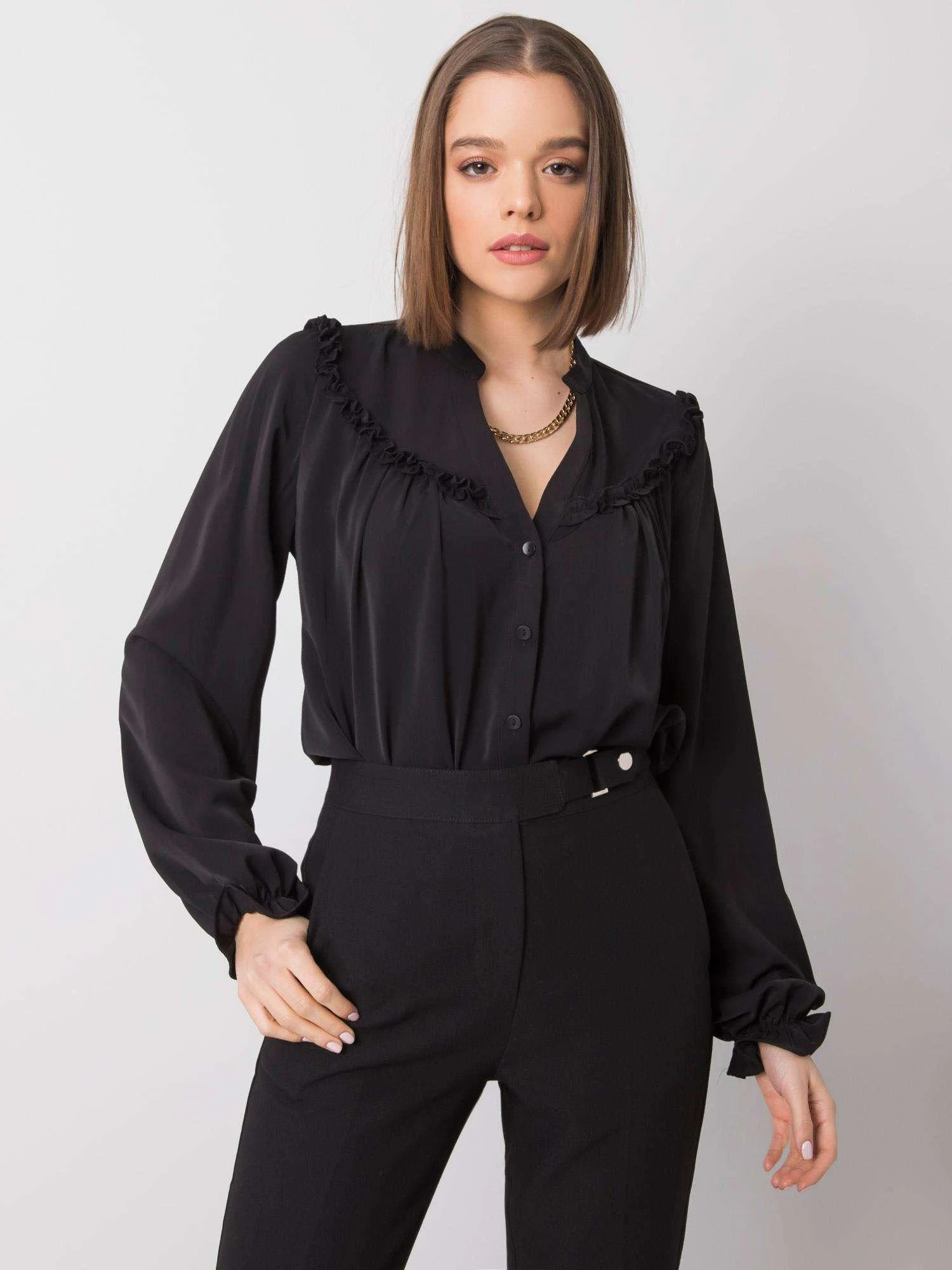 Och Bella Marškiniai-TW-KS-BP-5078.21-juodi