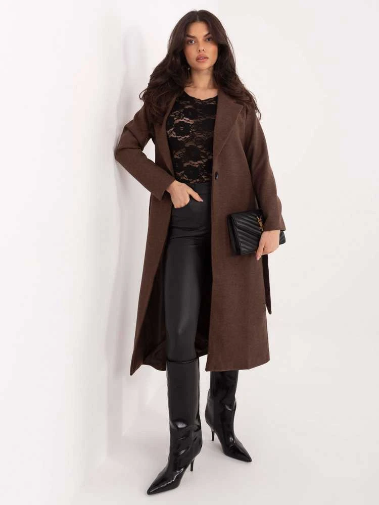 Och Bella Paltas moterims TW-PL-BI-5312A.85-ruda