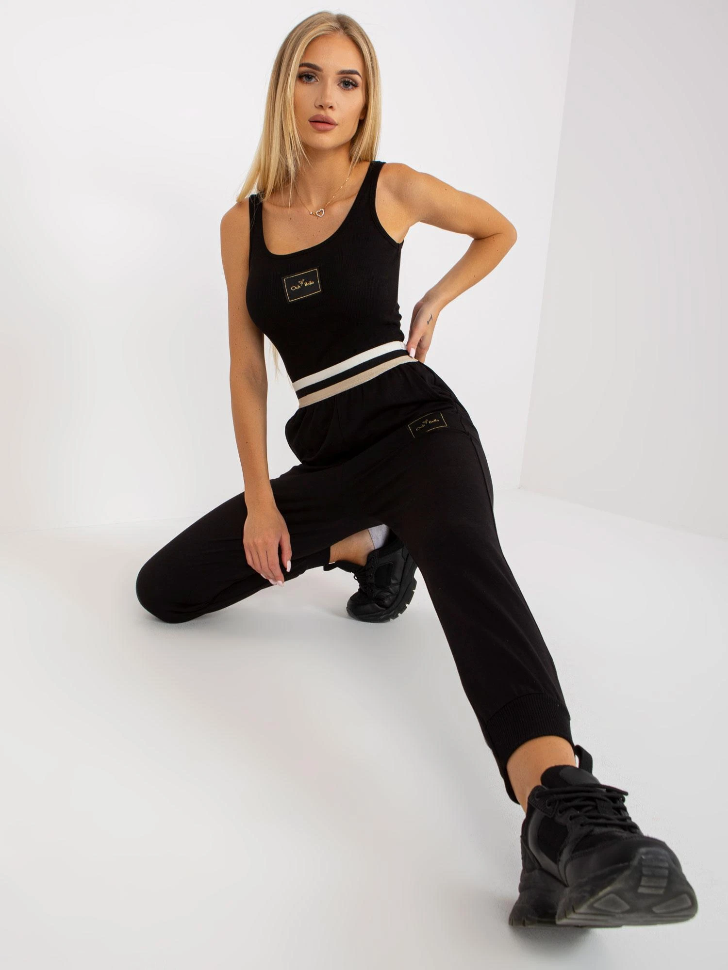 Och Bella Sportinės kelnės-TW-DR-OB030.57-juodos