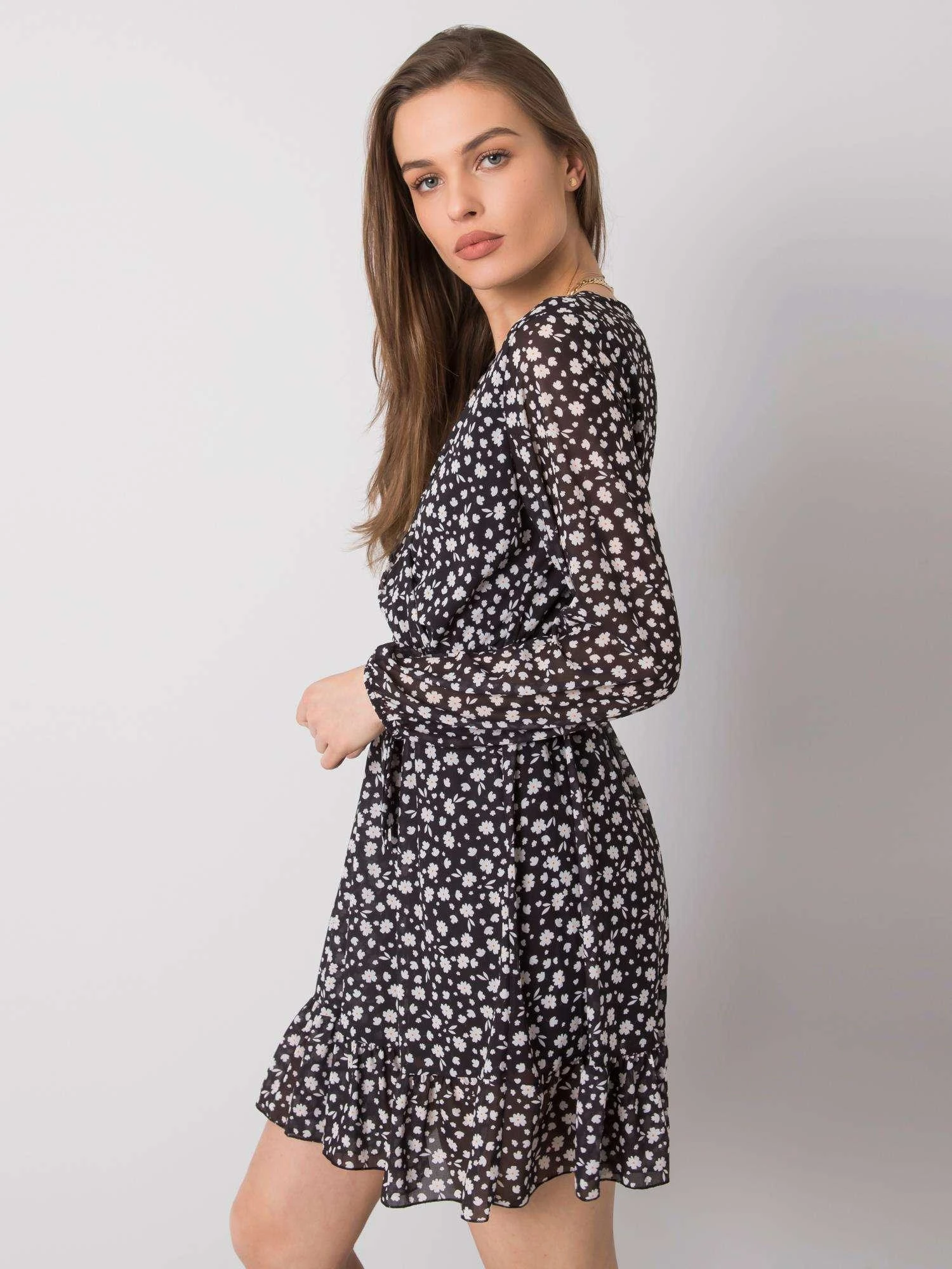 Och Bella Suknelė-TW-SK-BI-26329.20-juoda ir balta