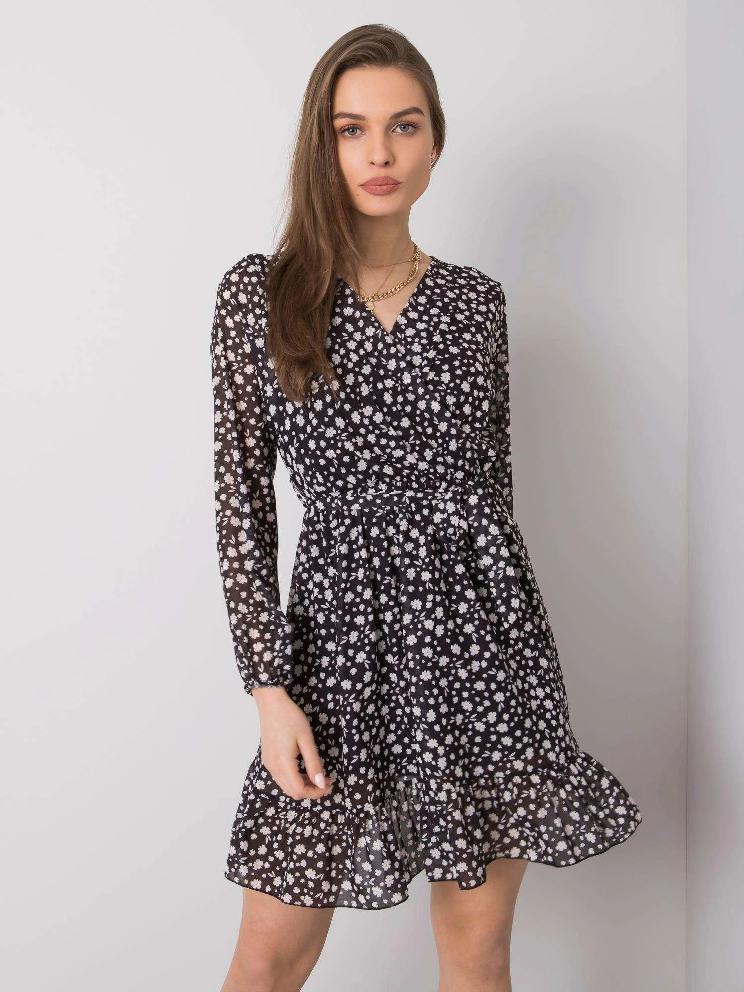 Och Bella Suknelė-TW-SK-BI-26329.20-juoda ir balta