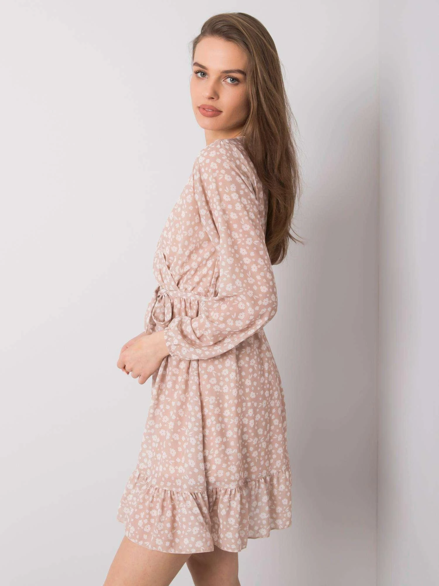 Och Bella Suknelė-TW-SK-BI-26329.20-smėlio spalvos