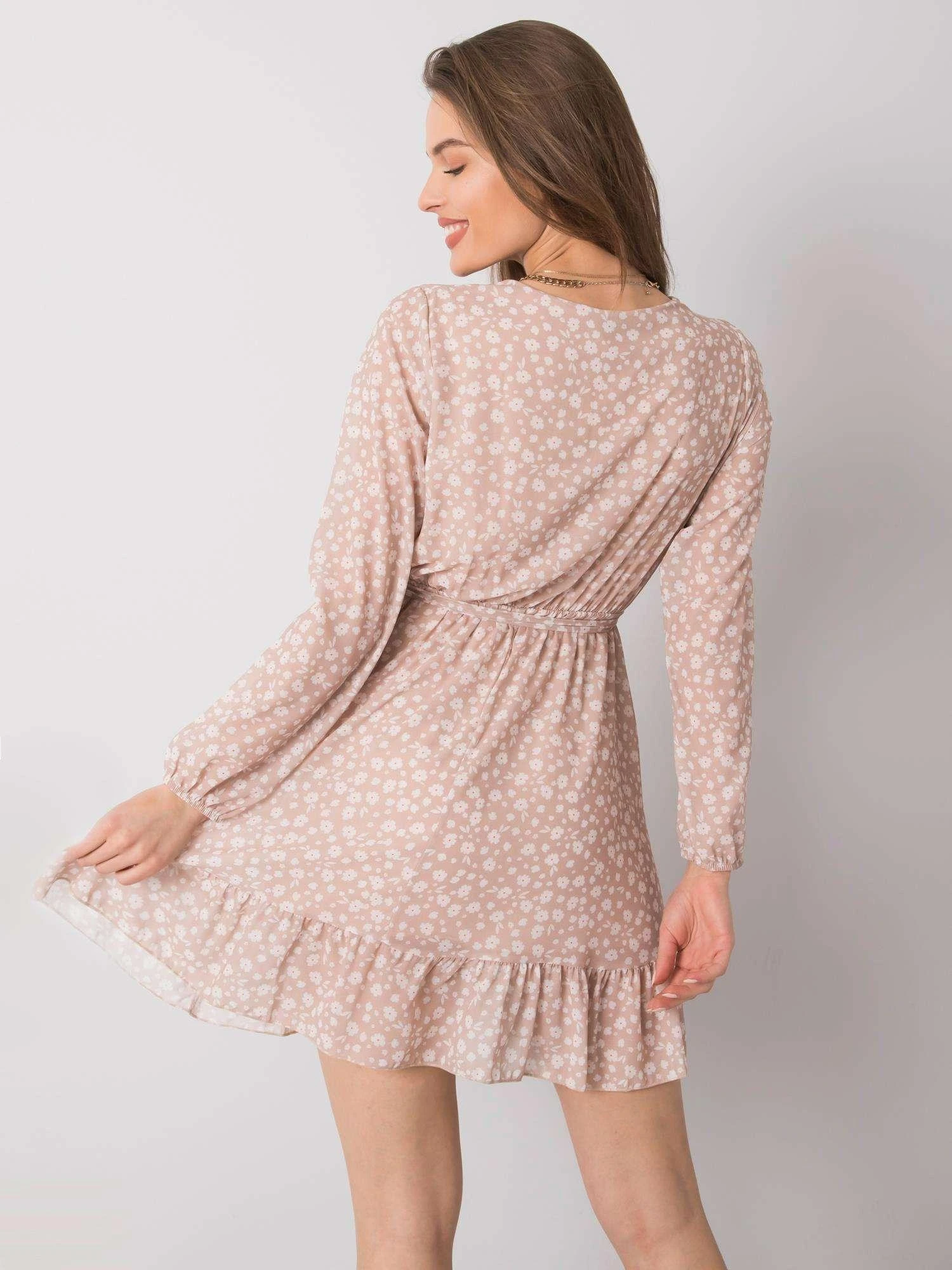 Och Bella Suknelė-TW-SK-BI-26329.20-smėlio spalvos
