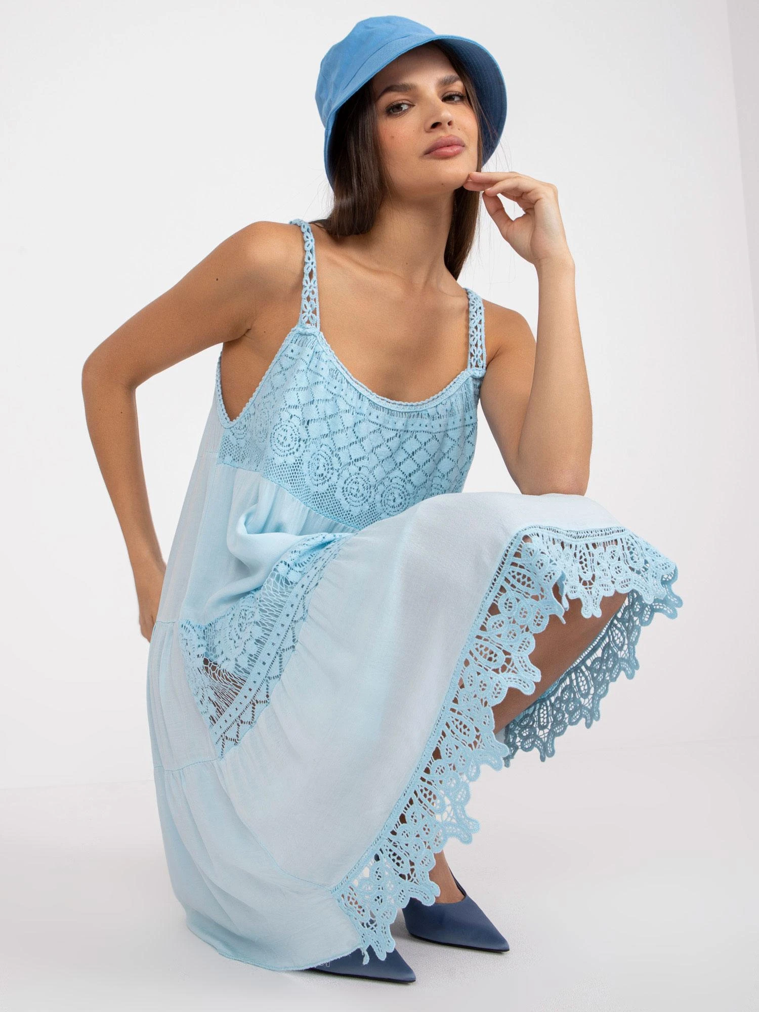 Och Bella Suknelė-TW-SK-BI-81593.28-šviesiai mėlyna