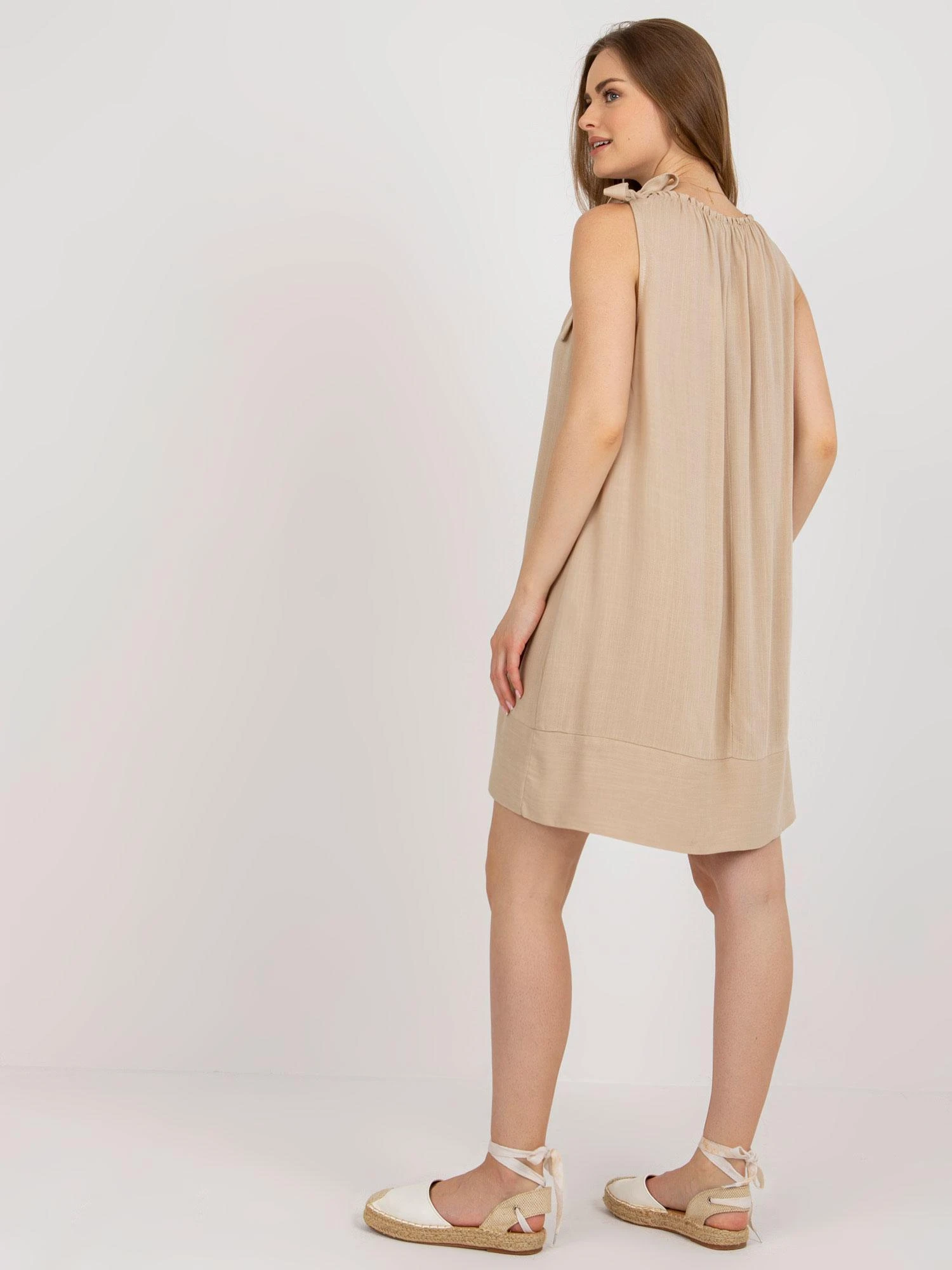 Och Bella Suknelė-TW-SK-BI-89923.29-smėlio spalvos