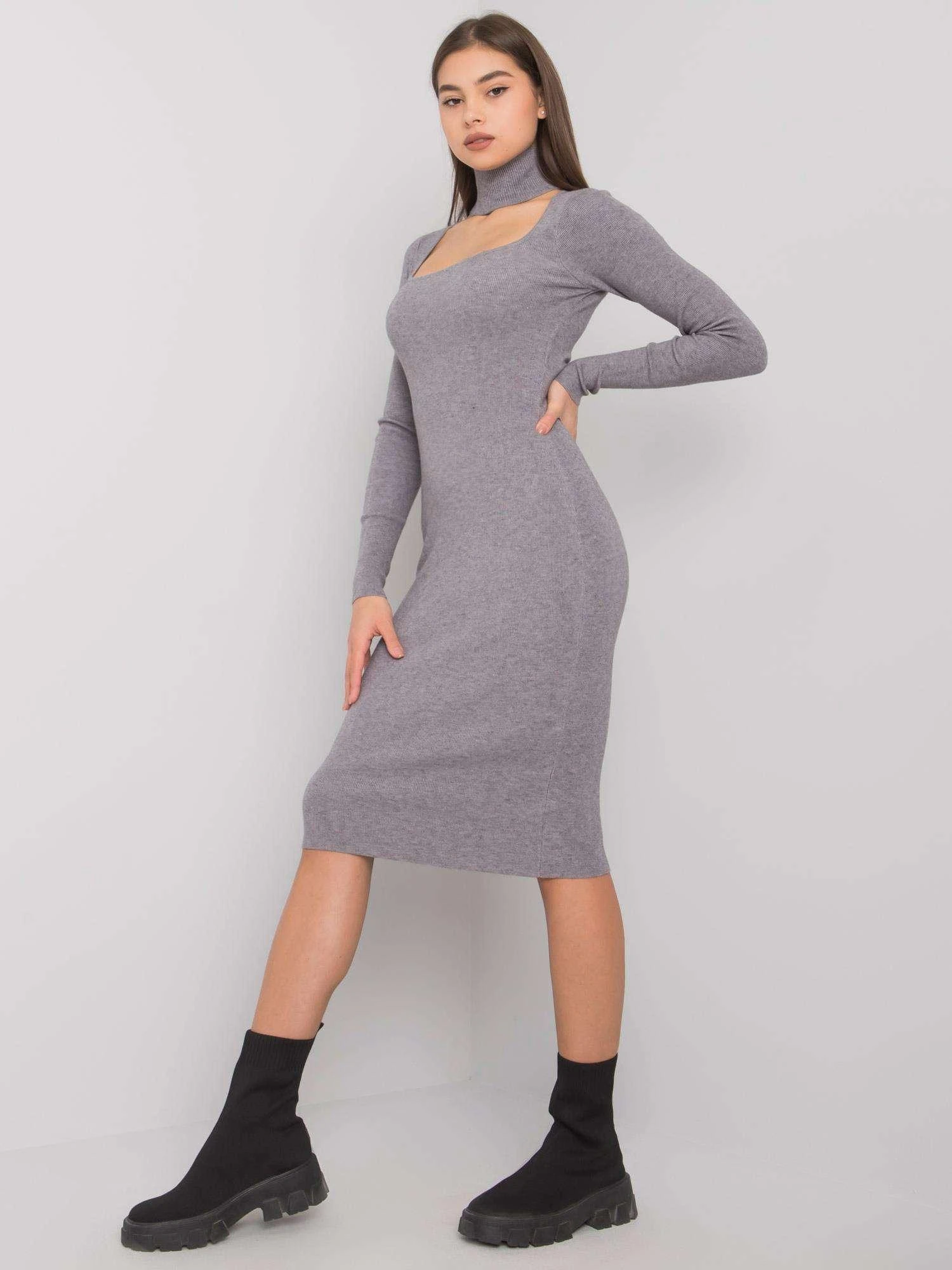 Och Bella Suknelė-TW-SK-BI-ZS5178.84-tamsiai pilka