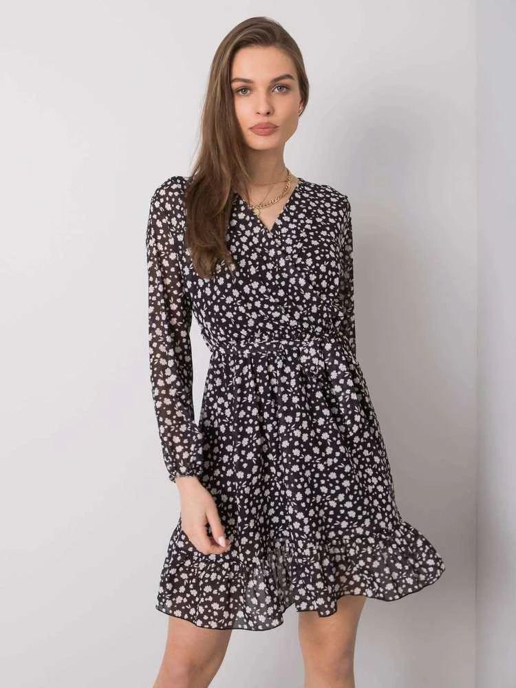 Och Bella Suknelė-TW-SK-BI-26329.20-juoda ir balta
