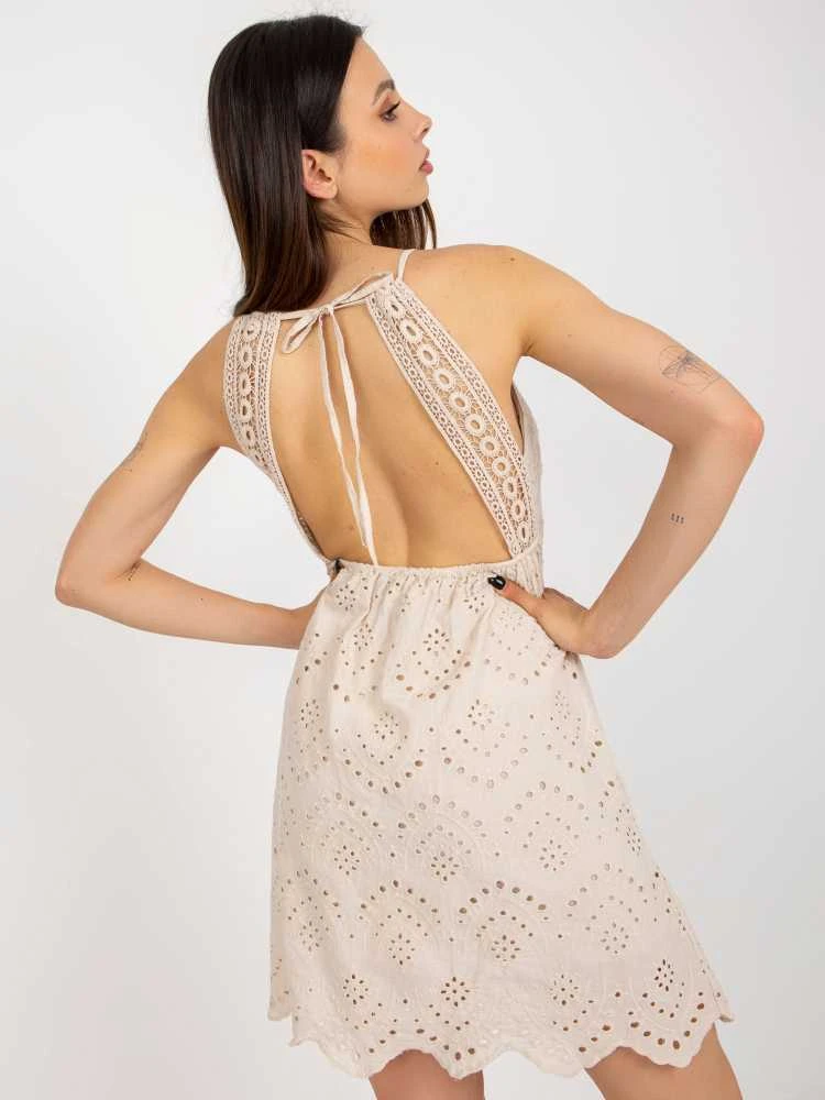 Och Bella Suknelė-TW-SK-BI-8971.99-smėlio spalvos