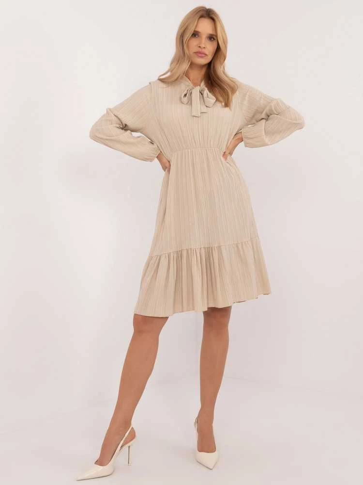Och Bella Suknelė-TW-SK-BI-CB3331.88-smėlio spalvos